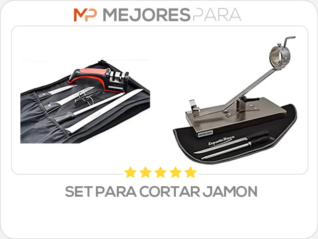 set para cortar jamon