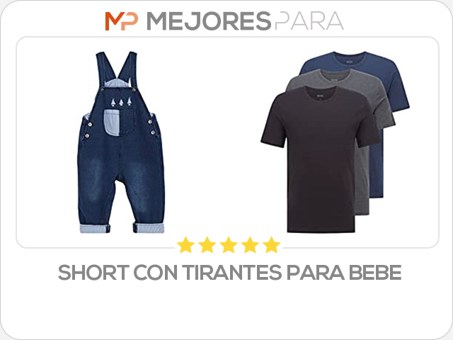 short con tirantes para bebe