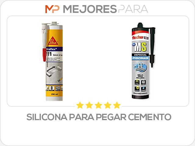 silicona para pegar cemento