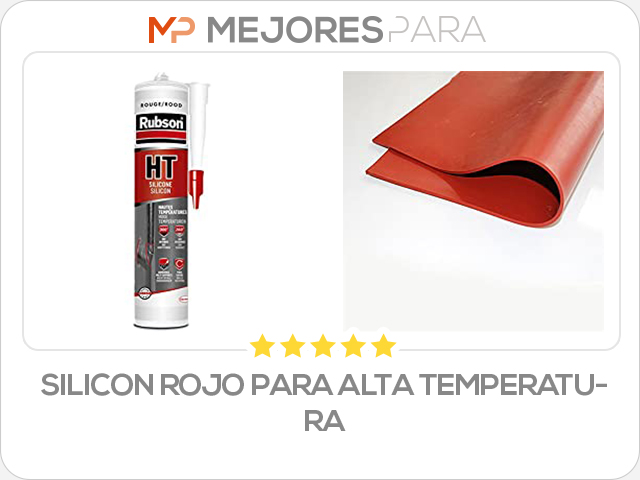 silicon rojo para alta temperatura