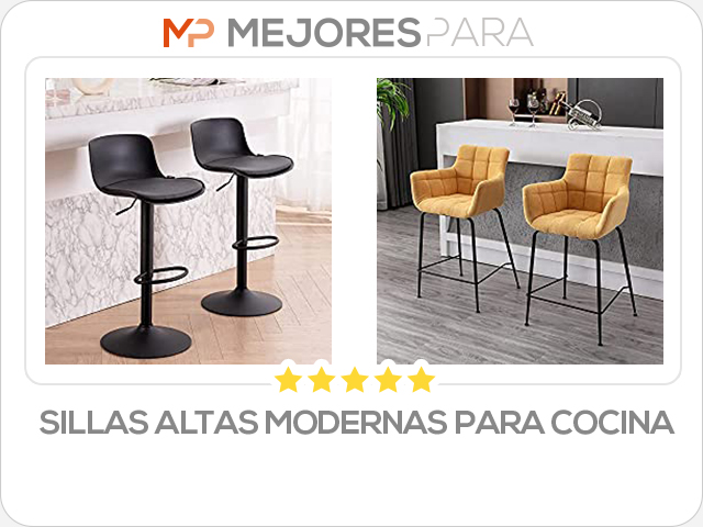 sillas altas modernas para cocina