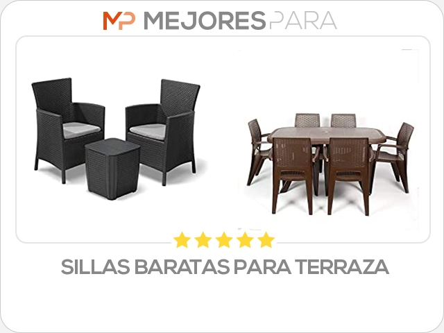 sillas baratas para terraza