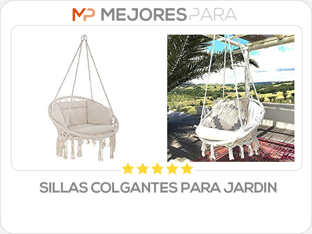 sillas colgantes para jardin