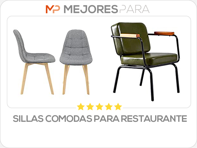 sillas comodas para restaurante