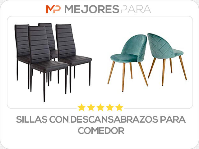 sillas con descansabrazos para comedor