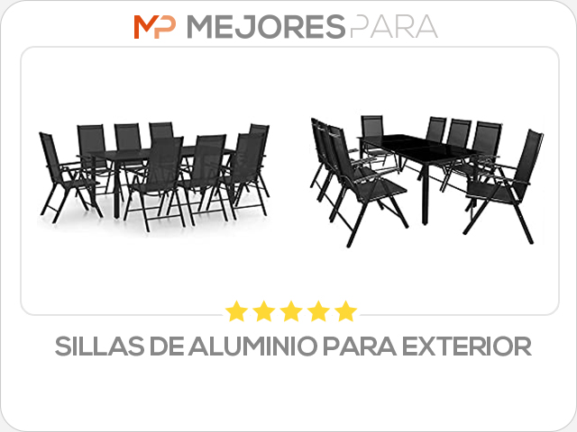 sillas de aluminio para exterior