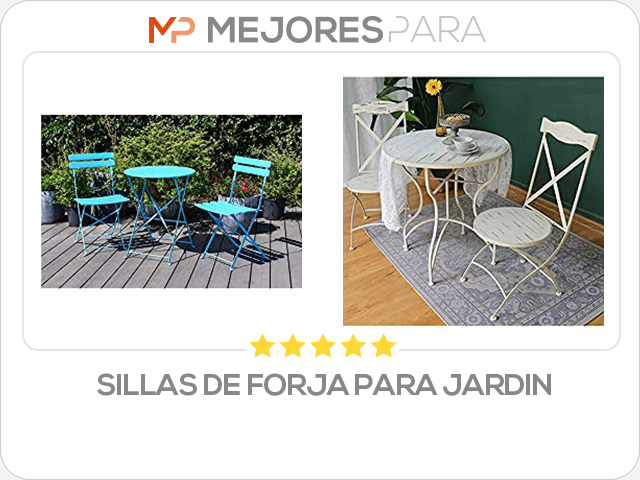 sillas de forja para jardin