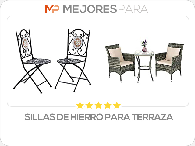 sillas de hierro para terraza