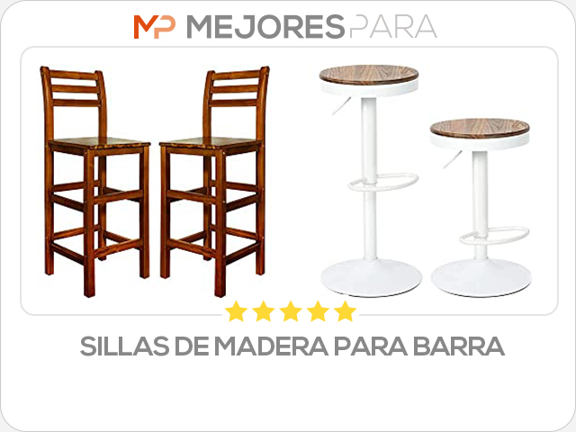 sillas de madera para barra