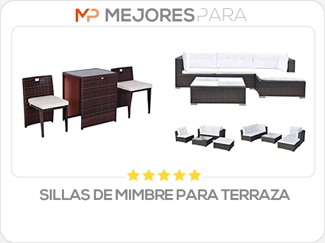 sillas de mimbre para terraza