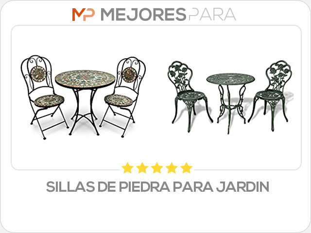 sillas de piedra para jardin