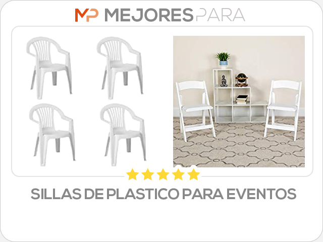 sillas de plastico para eventos