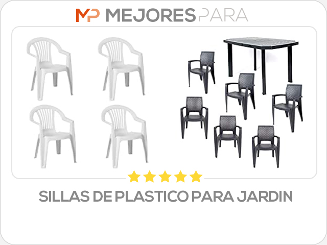 sillas de plastico para jardin