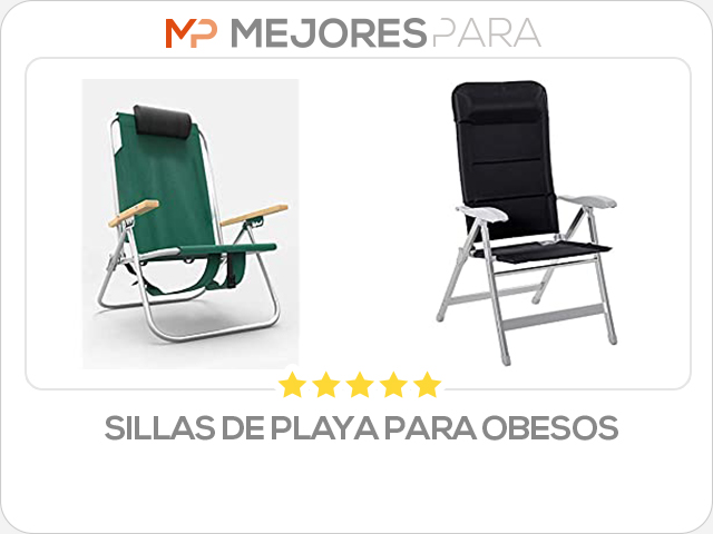 sillas de playa para obesos