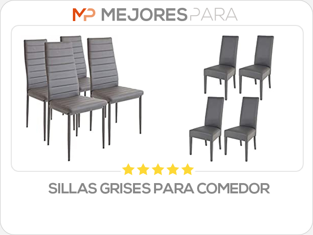 sillas grises para comedor