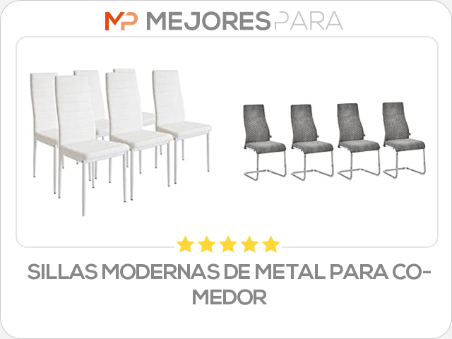 sillas modernas de metal para comedor