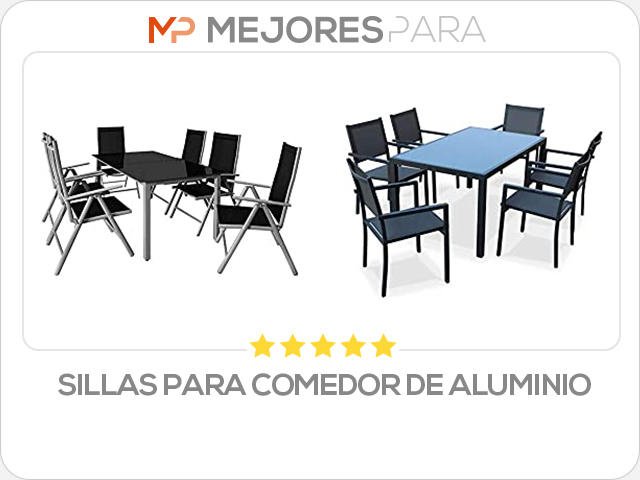 sillas para comedor de aluminio