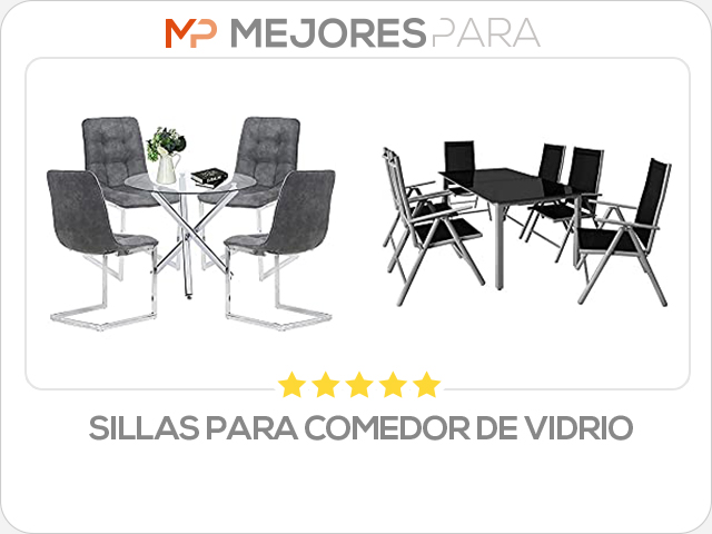 sillas para comedor de vidrio