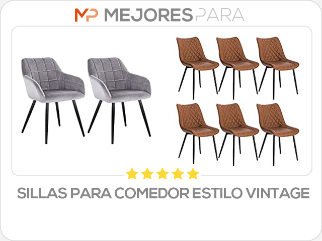 sillas para comedor estilo vintage