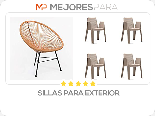 sillas para exterior