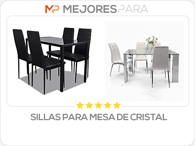 sillas para mesa de cristal