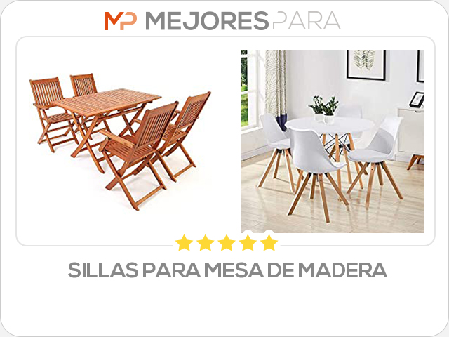 sillas para mesa de madera