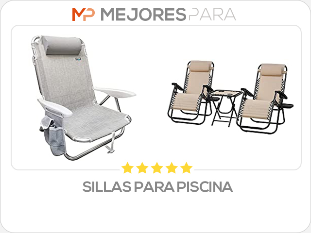 sillas para piscina