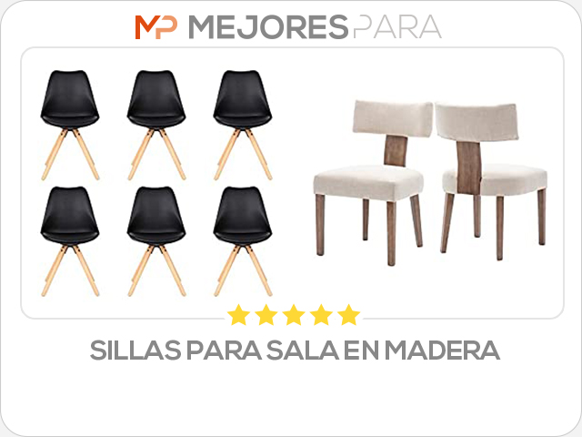 sillas para sala en madera