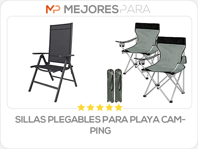 sillas plegables para playa camping