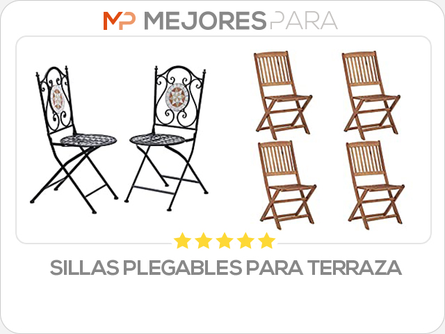 sillas plegables para terraza