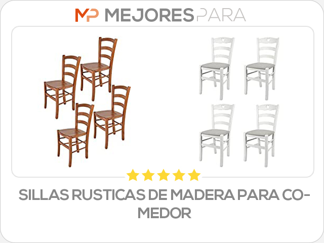 sillas rusticas de madera para comedor