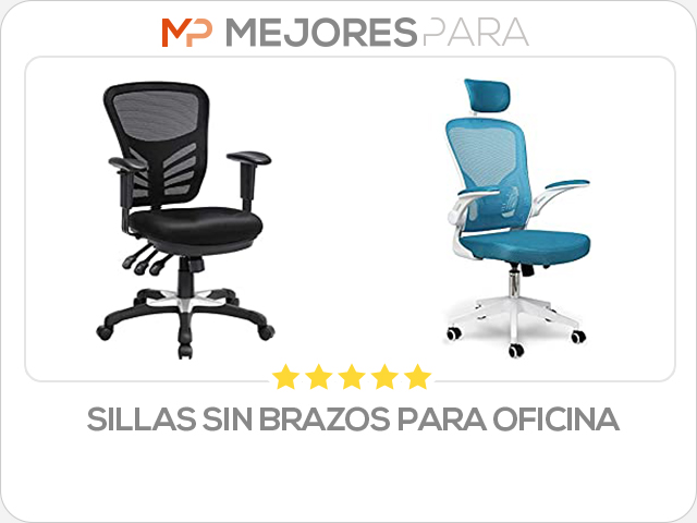 sillas sin brazos para oficina