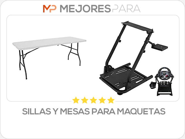 sillas y mesas para maquetas