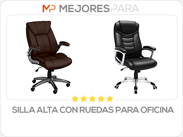 silla alta con ruedas para oficina