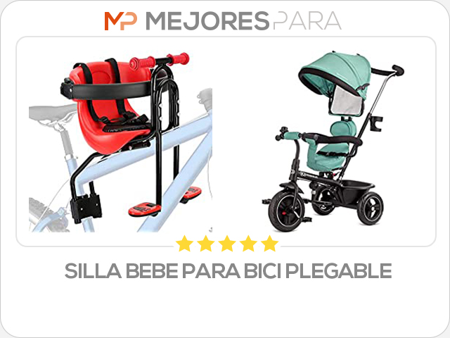 silla bebe para bici plegable