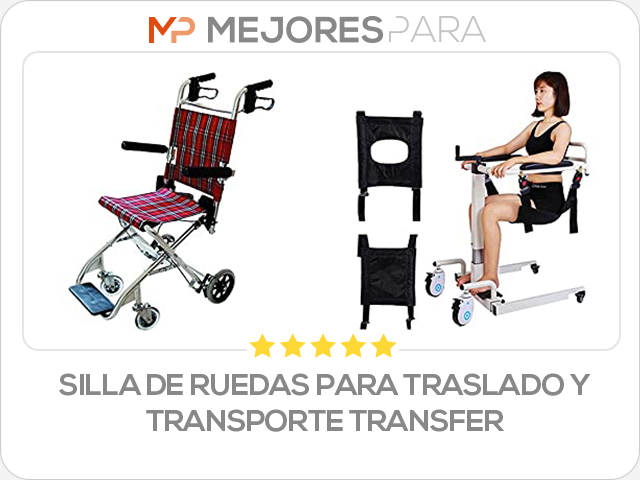 silla de ruedas para traslado y transporte transfer