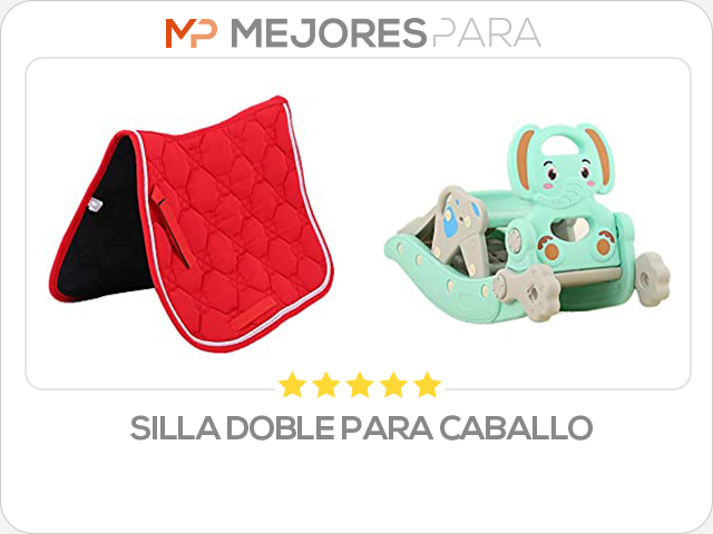 silla doble para caballo