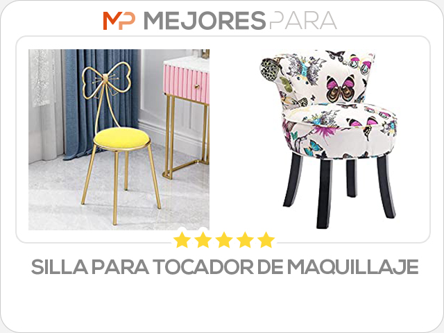 silla para tocador de maquillaje