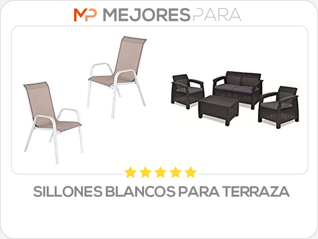 sillones blancos para terraza