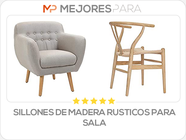 sillones de madera rusticos para sala