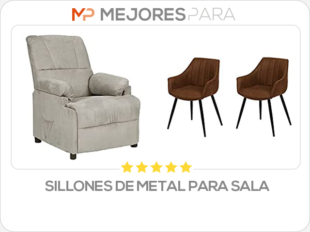 sillones de metal para sala