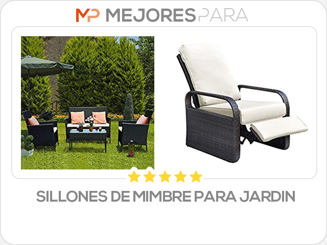 sillones de mimbre para jardin