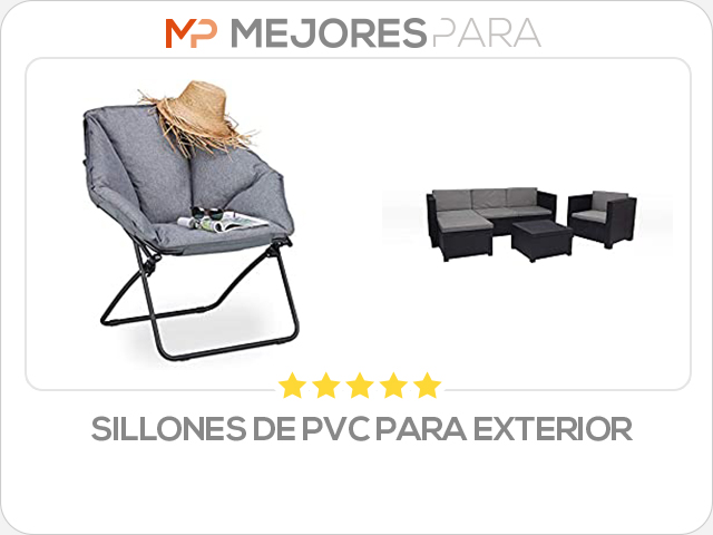 sillones de pvc para exterior