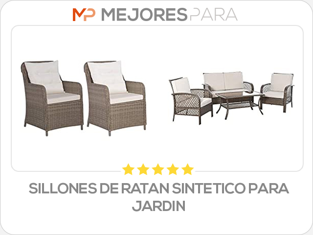 sillones de ratan sintetico para jardin