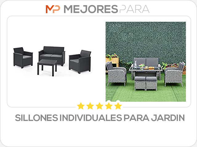 sillones individuales para jardin