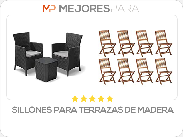 sillones para terrazas de madera