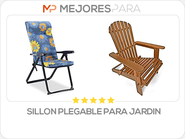 sillon plegable para jardin