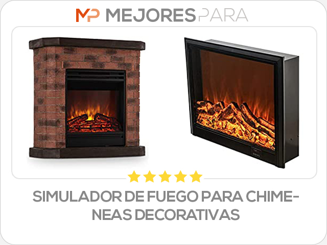 simulador de fuego para chimeneas decorativas