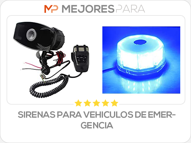 sirenas para vehiculos de emergencia