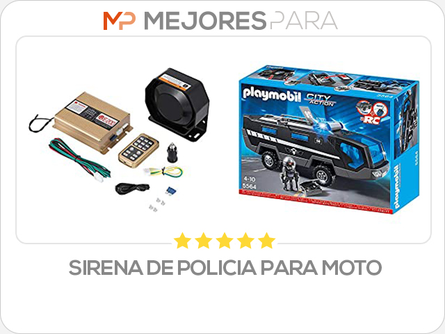 sirena de policia para moto